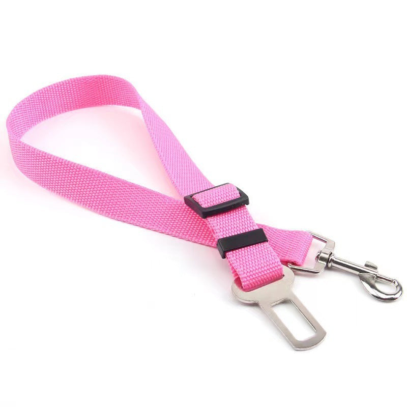 Retractable Dog Car Safety Belt - Adjustable Pet Seatbelt Buckle