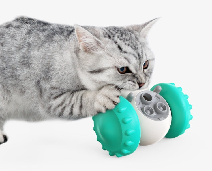 Interactive Cat & Dog Balance Car Toy - Slow Feeder & Smart Play Training Pet Toy