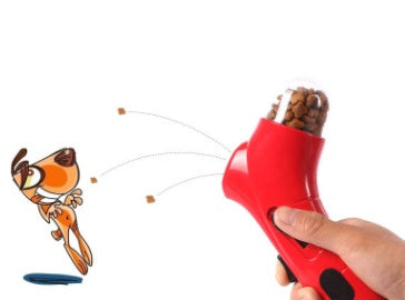 Interactive Dog Toy - Pet Food Catapult Feeder Fun Training & Playtime Launcher