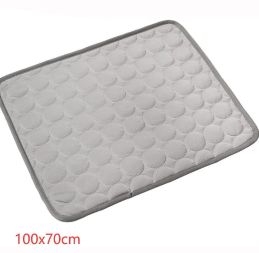 Cooling Pet Bed Mat - Ice Silk Summer Pad for Dogs & Cats