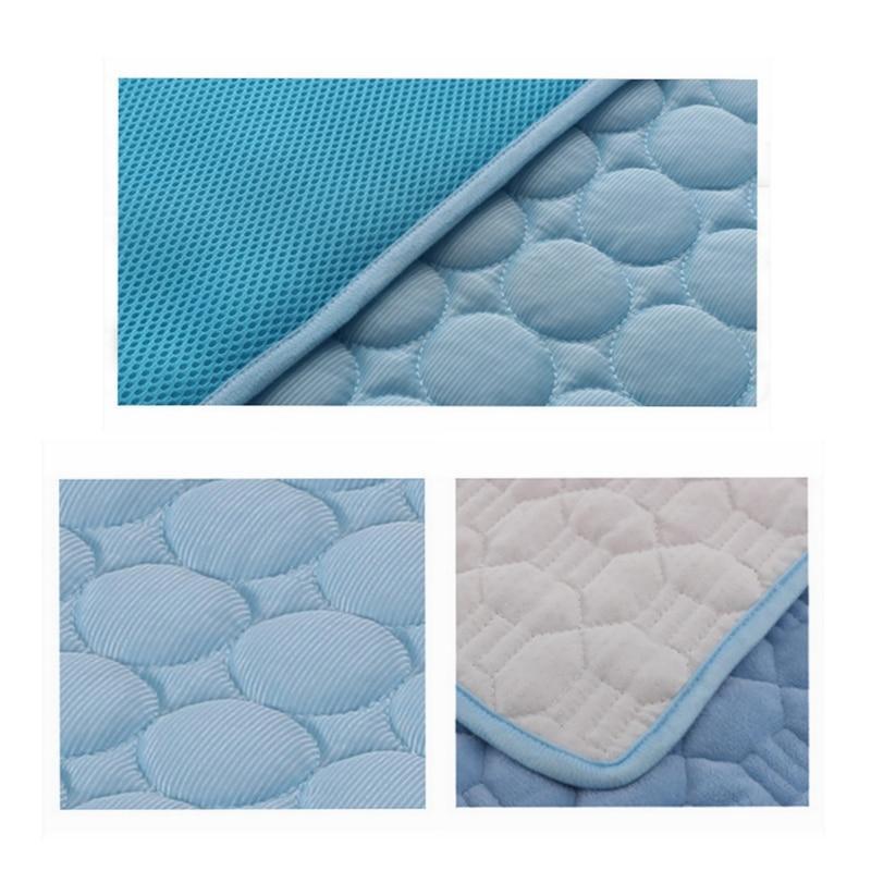 Cooling Pet Bed Mat - Ice Silk Summer Pad for Dogs & Cats