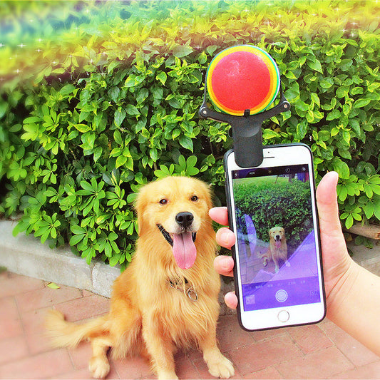 Pet Selfie Clip - Funny Tennis Ball Phone Attachment for Dog & Cat Photos
