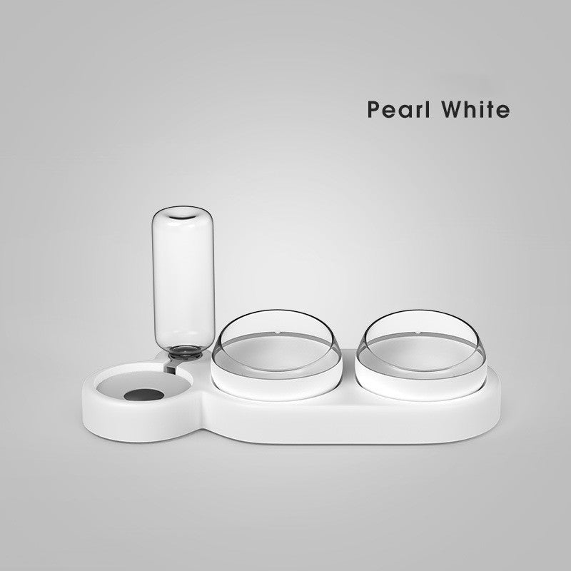 Elevated Cat & Dog Bowl with Water Fountain - 2-in-1 Feeder Stand