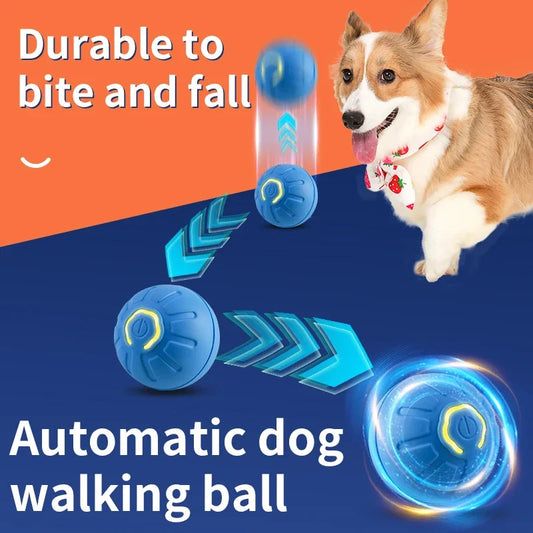 Smart Interactive Dog Toy Ball USB Rechargeable Automatic Bouncing Pet Toy