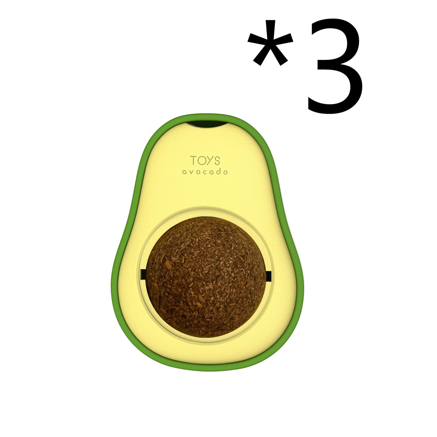 Avocado Catnip Toy 360 Rotating Interactive Funny Cat Mint Pet Toy