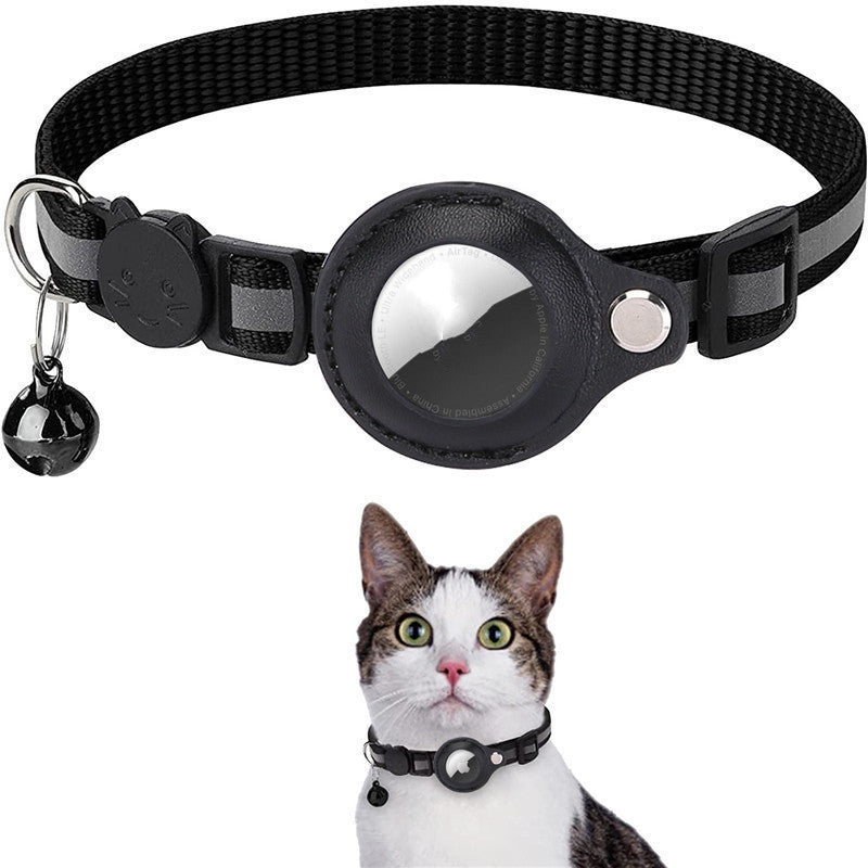 Reflective Airtag Pet Collar - Adjustable Dog & Cat Safety Collar