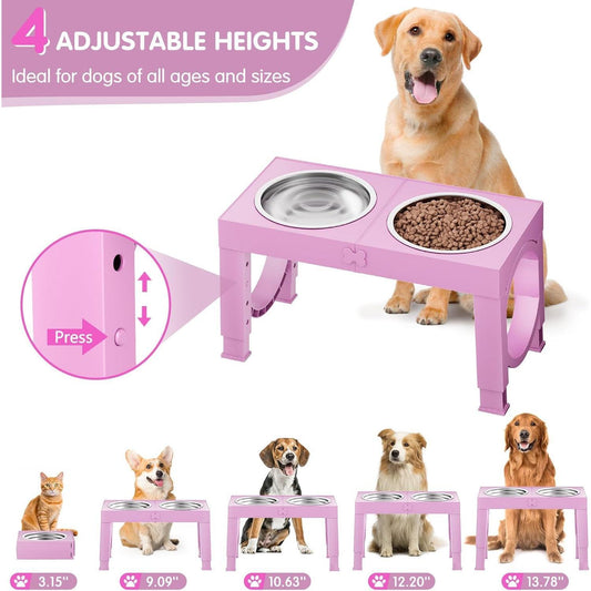 Elevated Dog Bowl Stand - Ergonomic Raised Feeder for Large Dogs