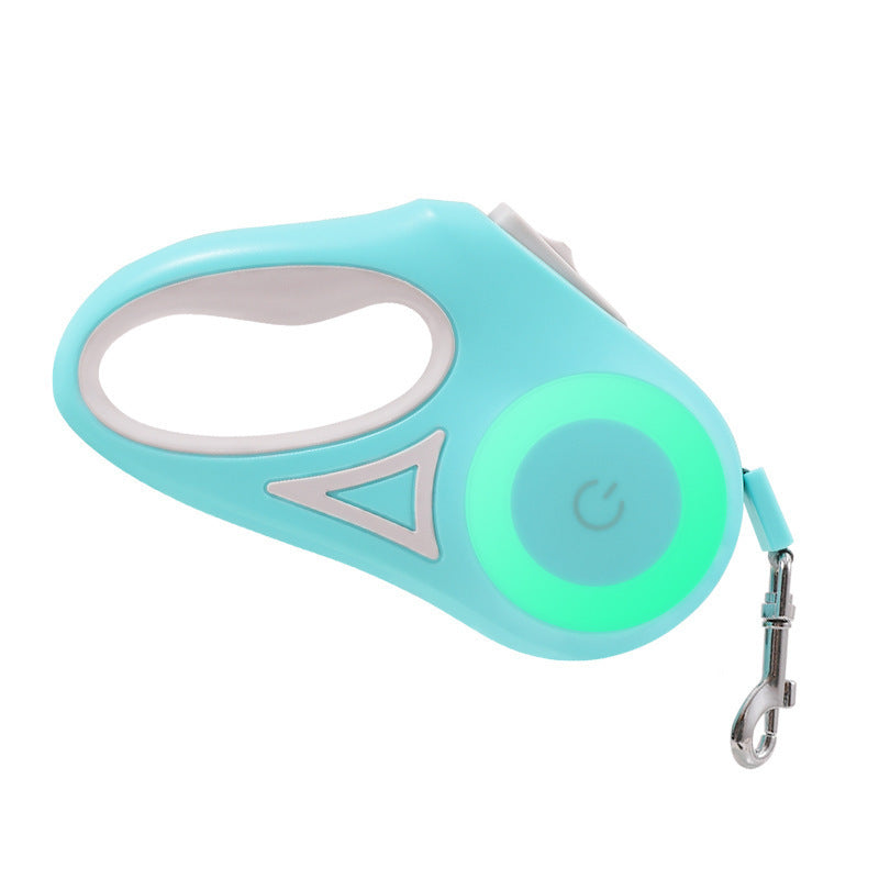 Retractabale Dog Leash with LED Light- Strong & Tangle-Free Pet Walking Rope for Small & Medium Dogs