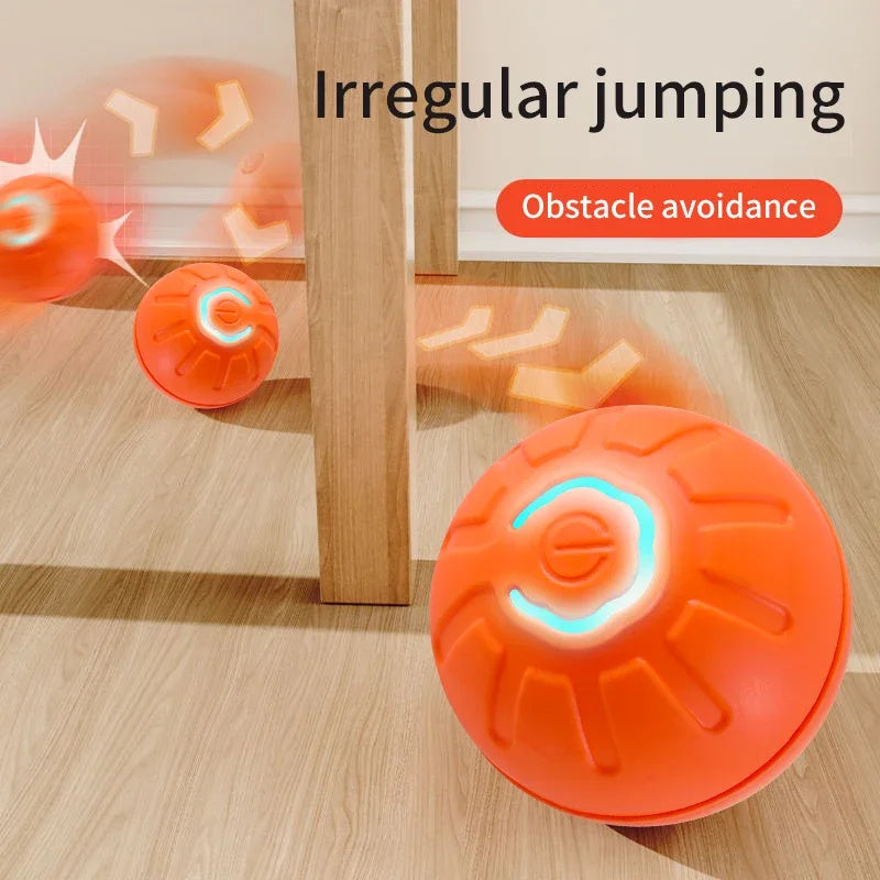 Smart Interactive Dog Toy Ball USB Rechargeable Automatic Bouncing Pet Toy