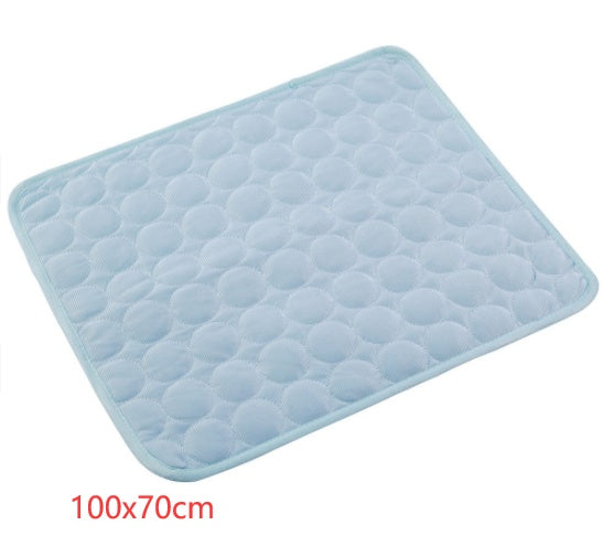Cooling Pet Bed Mat - Ice Silk Summer Pad for Dogs & Cats