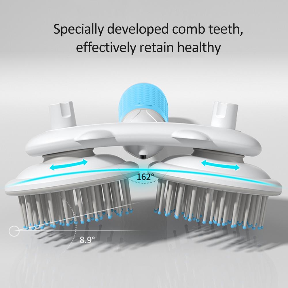 Self-Cleaning Pet Brush for Cats & Dogs - Easy Hair Removal Slicker Comb