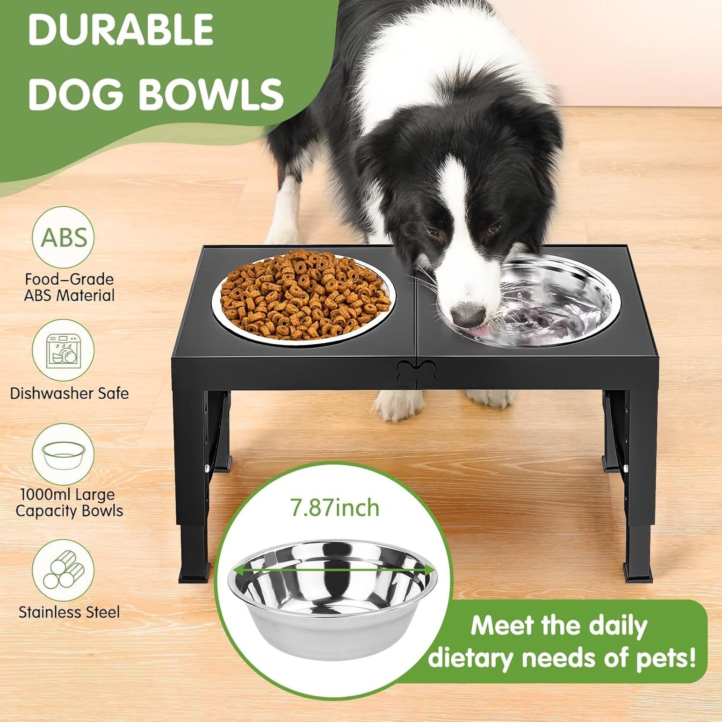 Elevated Dog Bowl Stand - Ergonomic Raised Feeder for Large Dogs