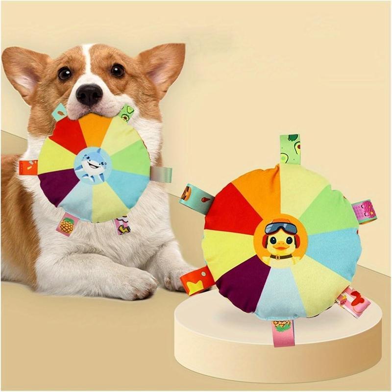Interactive Plush Dog Chew Toy with Bells - Durable & Washable