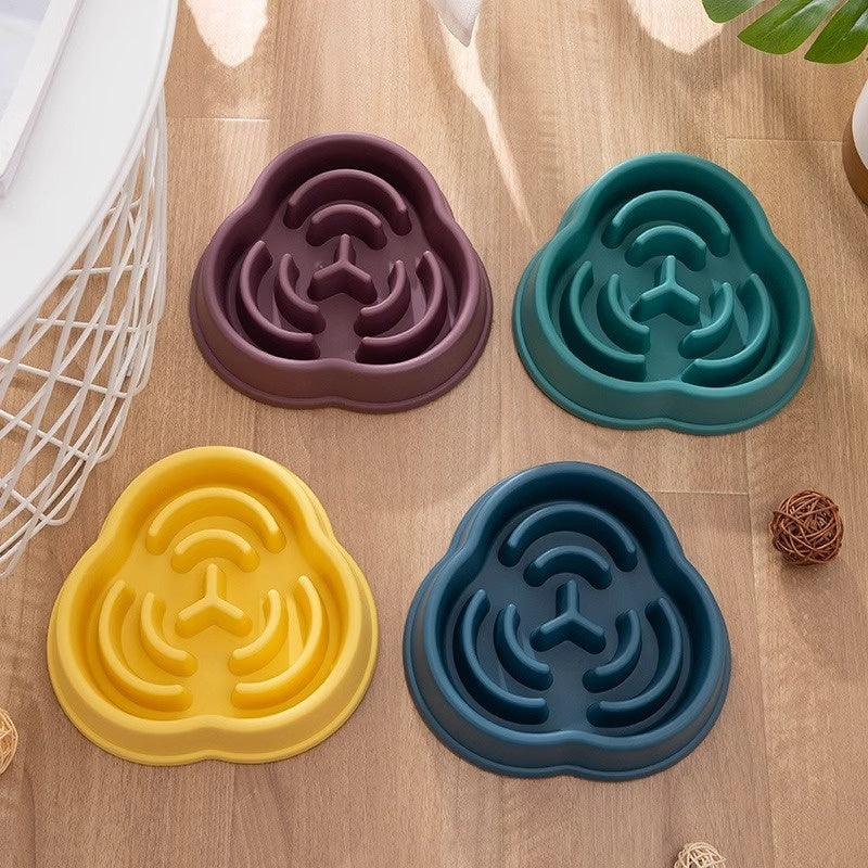 Slow Feeder Dog Bowl - Anti-Choke Non Slip Design for Healthy Eating
