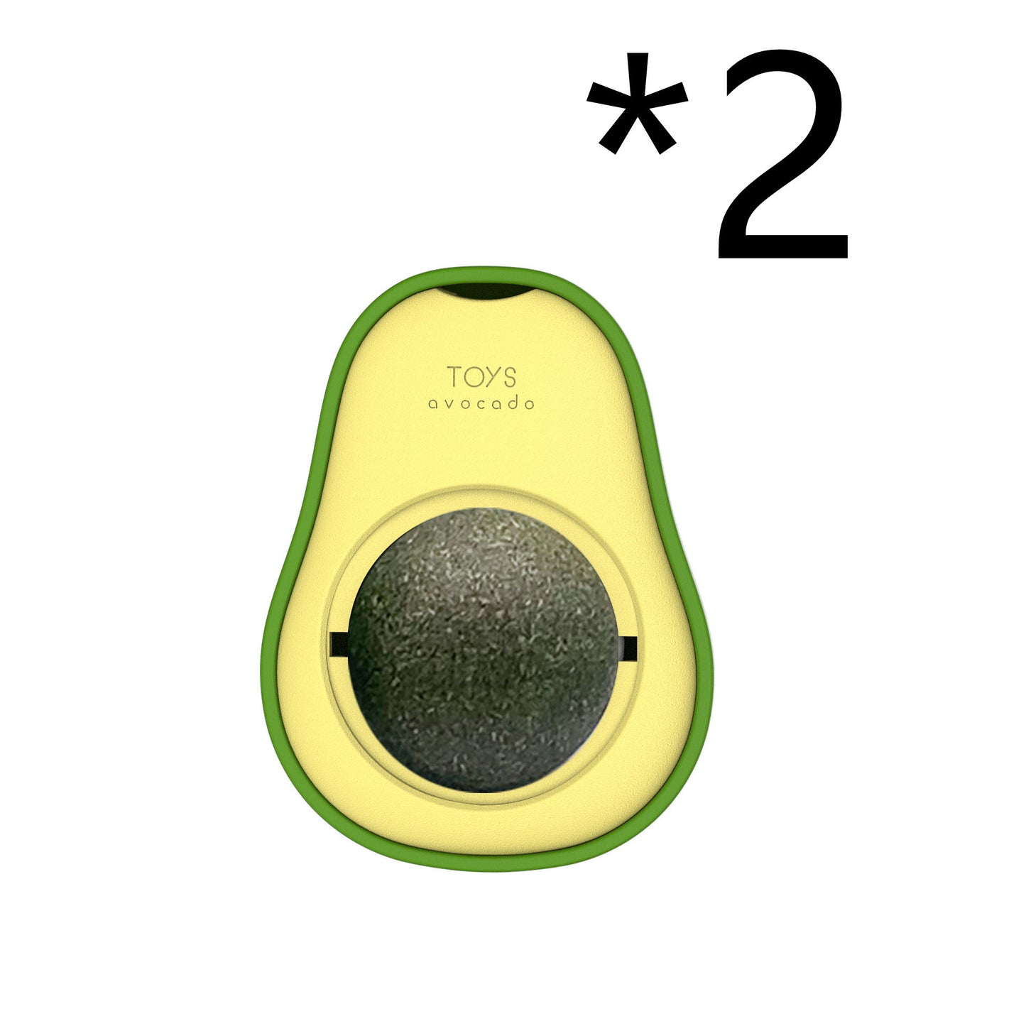 Avocado Catnip Toy 360 Rotating Interactive Funny Cat Mint Pet Toy