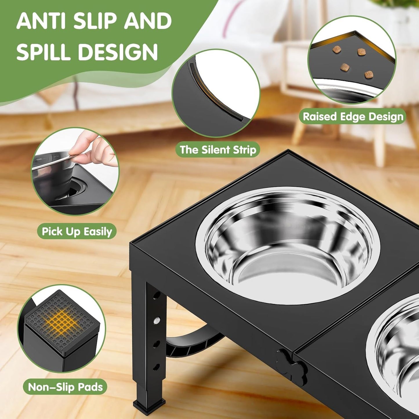 Elevated Dog Bowl Stand - Ergonomic Raised Feeder for Large Dogs