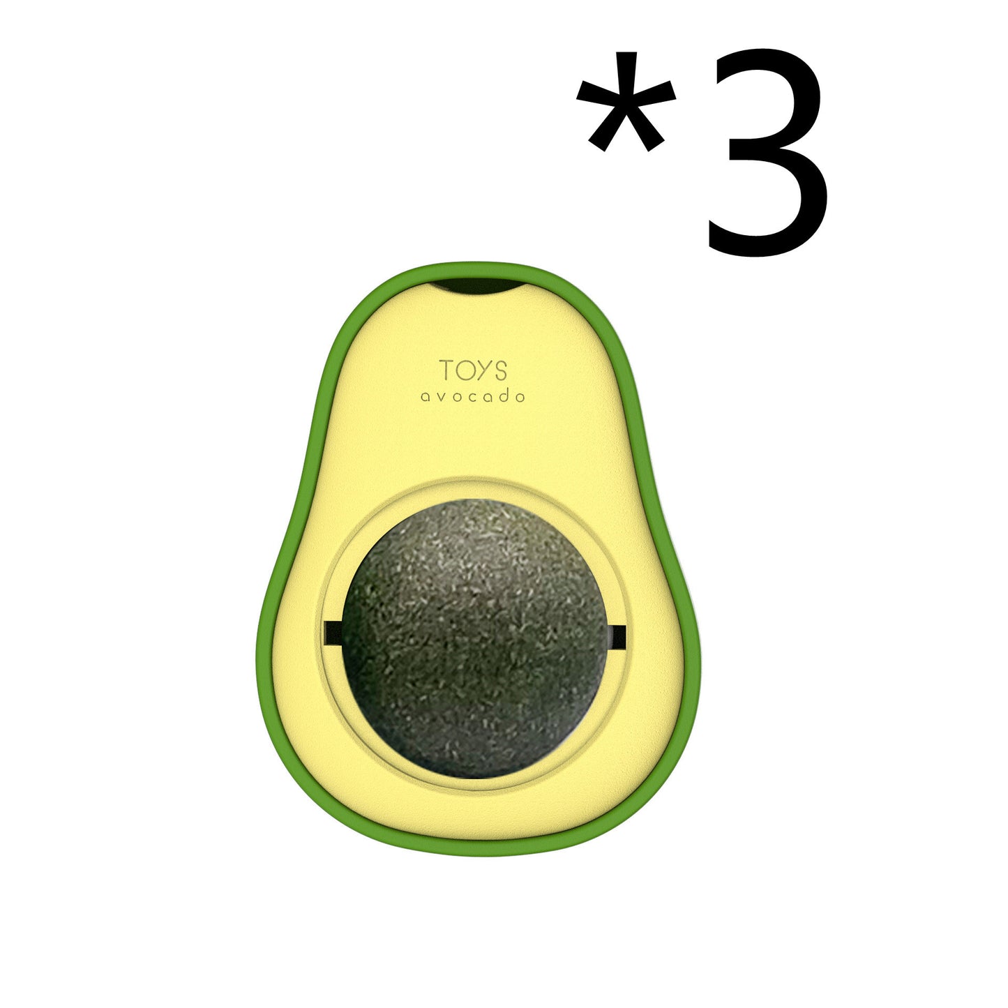 Avocado Catnip Toy 360 Rotating Interactive Funny Cat Mint Pet Toy
