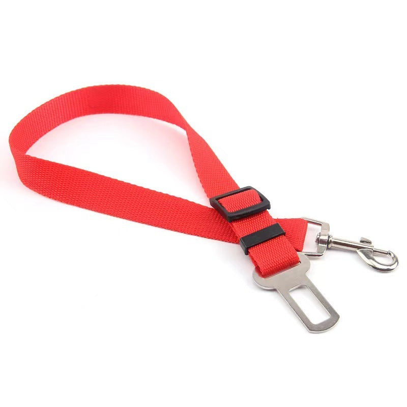 Retractable Dog Car Safety Belt - Adjustable Pet Seatbelt Buckle