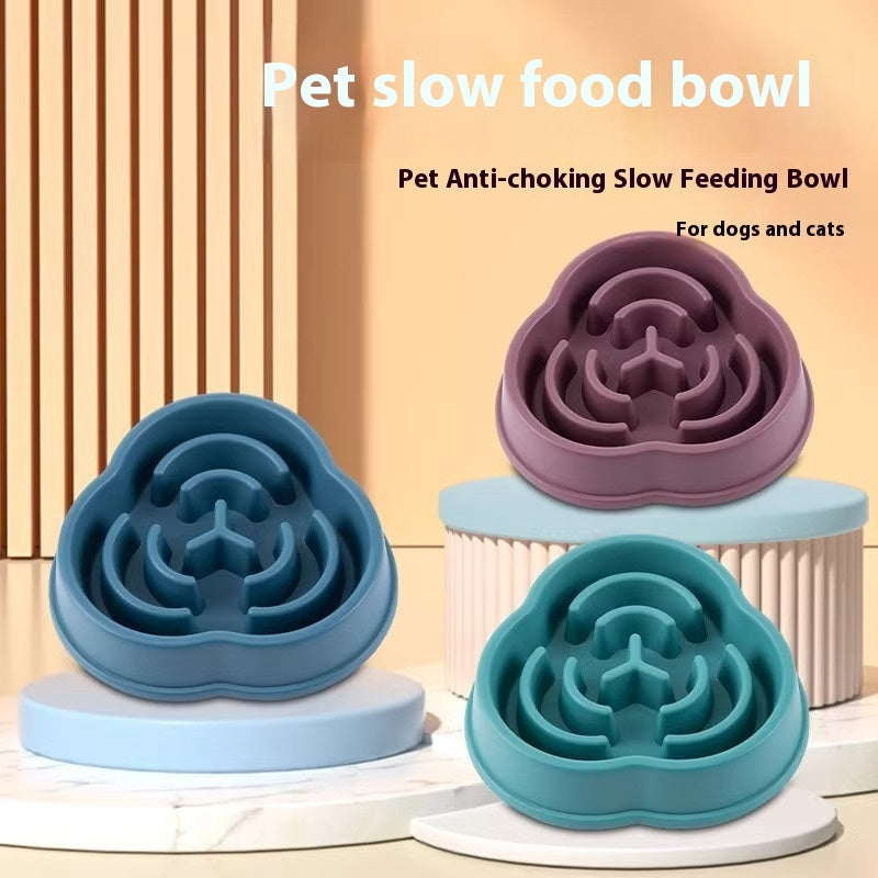 Slow Feeder Dog Bowl - Anti-Choke Non Slip Design for Healthy Eating