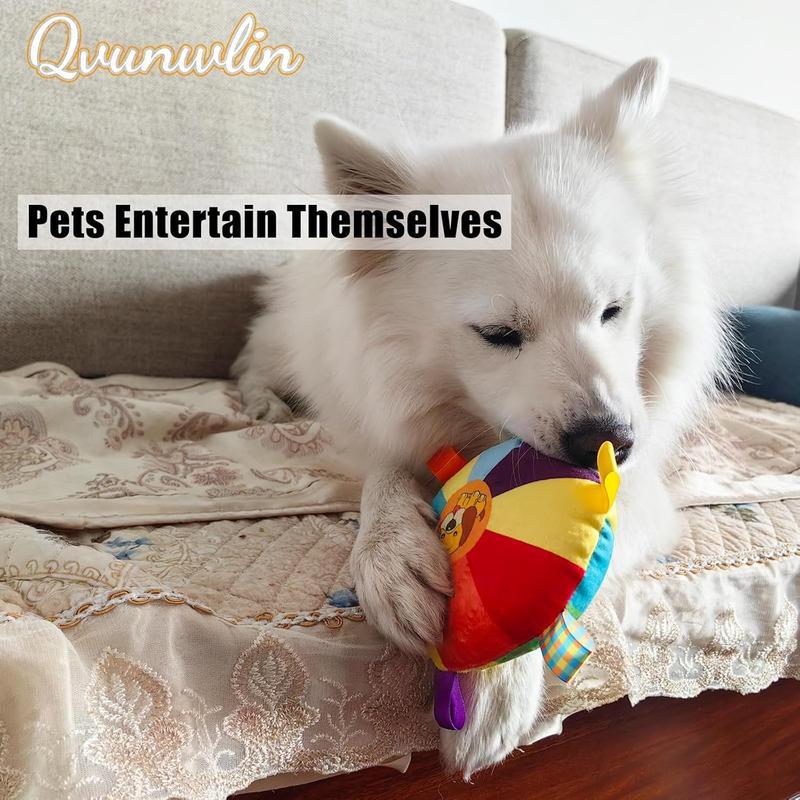Interactive Plush Dog Chew Toy with Bells - Durable & Washable