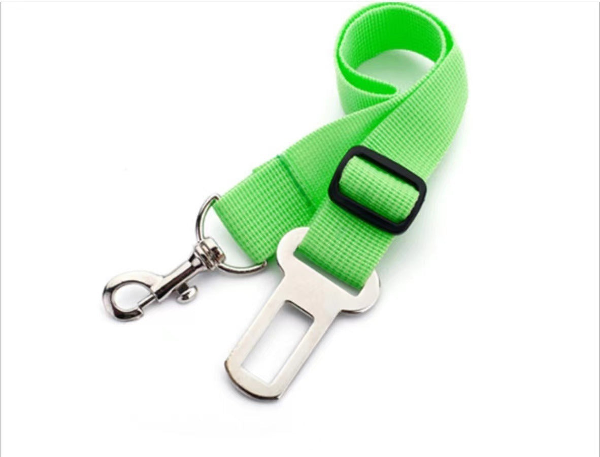 Retractable Dog Car Safety Belt - Adjustable Pet Seatbelt Buckle