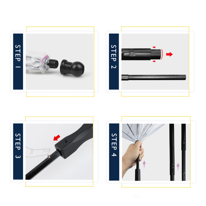 Transparent Dog Umbrella With Leash - Hands-Free Rain Protection for Small & Medium Pets