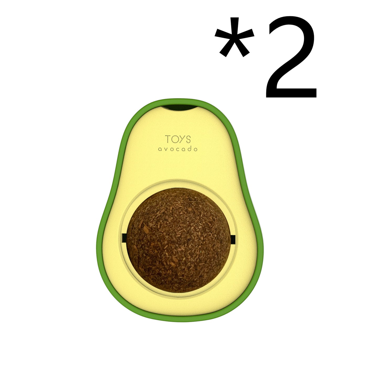 Avocado Catnip Toy 360 Rotating Interactive Funny Cat Mint Pet Toy