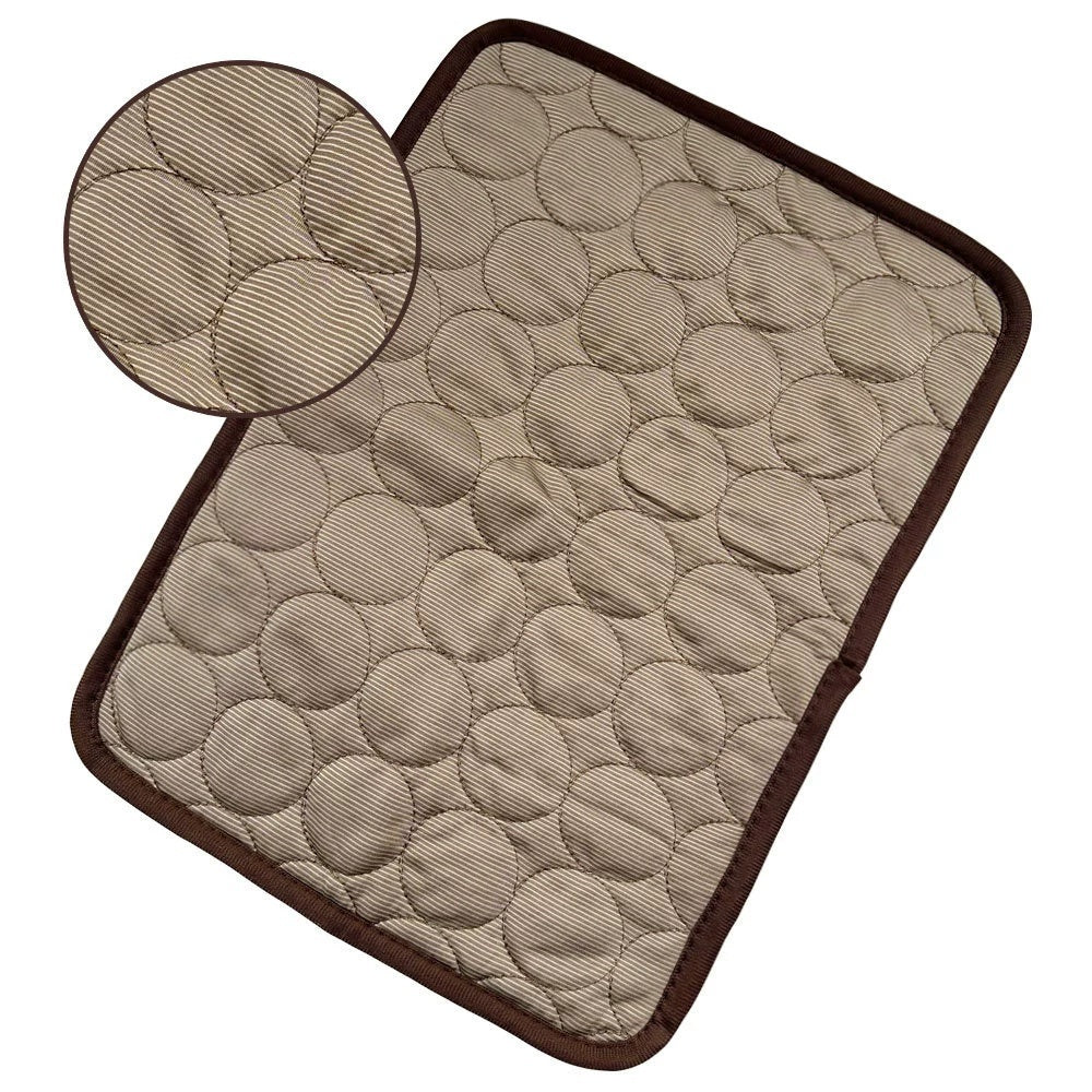 Cooling Pet Bed Mat - Ice Silk Summer Pad for Dogs & Cats