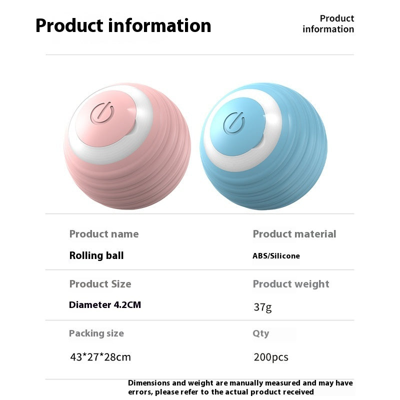 Smart Interactive Dog Toy Ball USB Rechargeable Automatic Bouncing Pet Toy