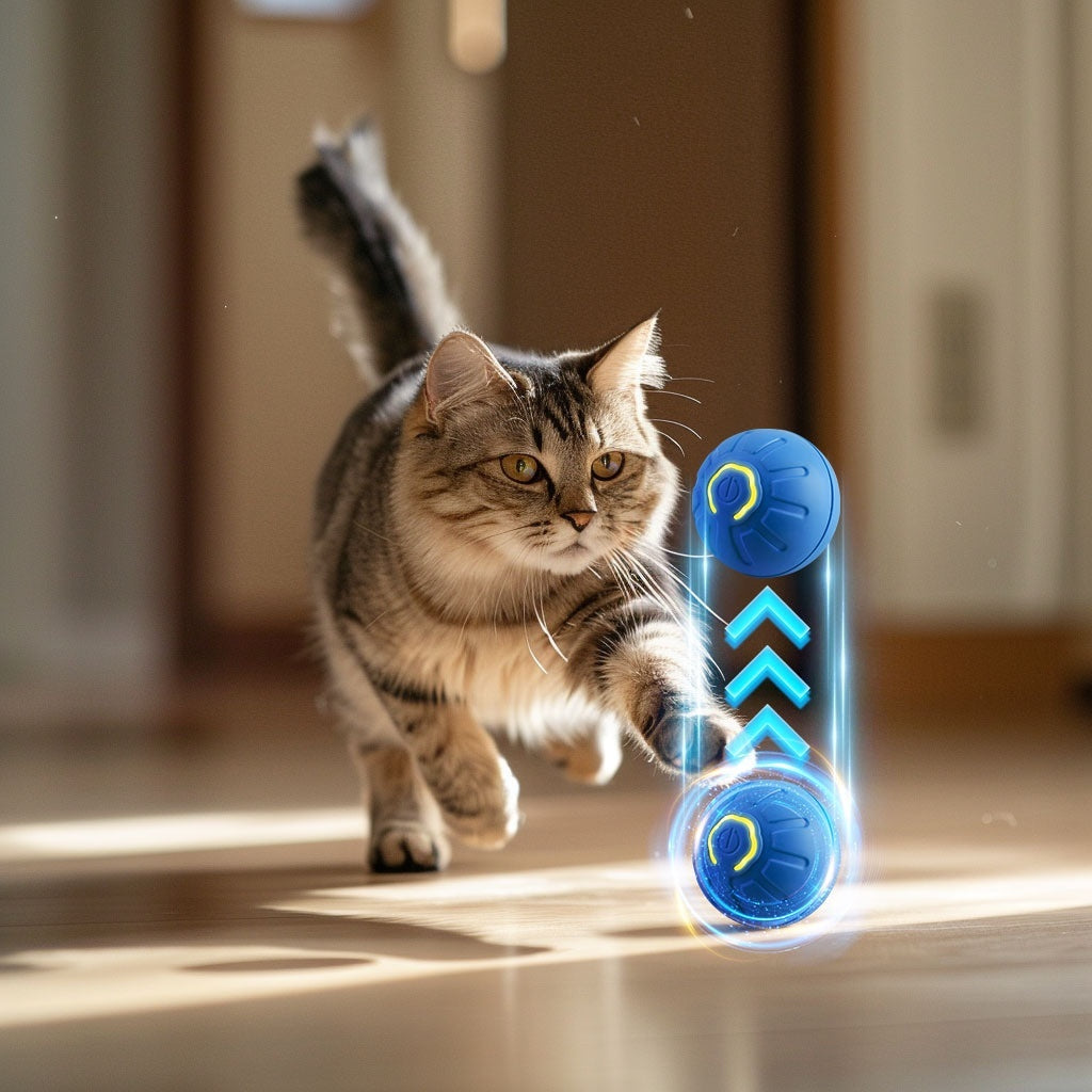 Smart Interactive Dog Toy Ball USB Rechargeable Automatic Bouncing Pet Toy